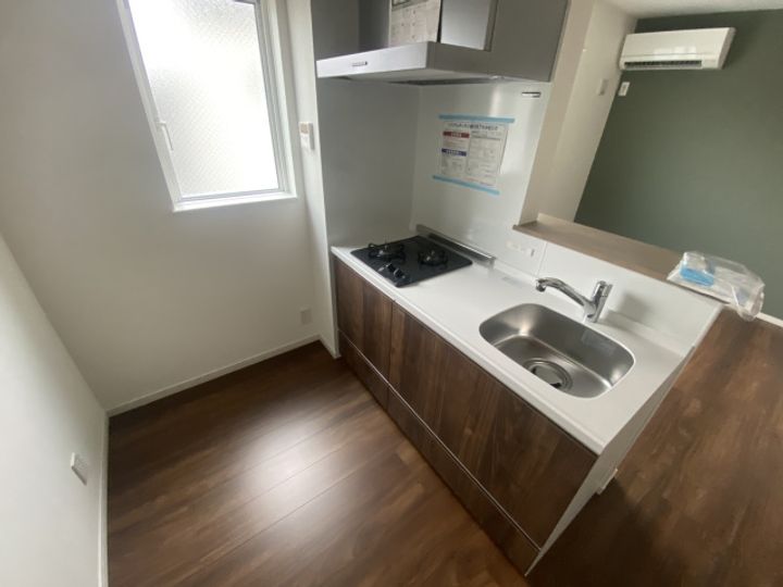 岡山県岡山市南区大福(アパート)の賃貸物件202のキッチン