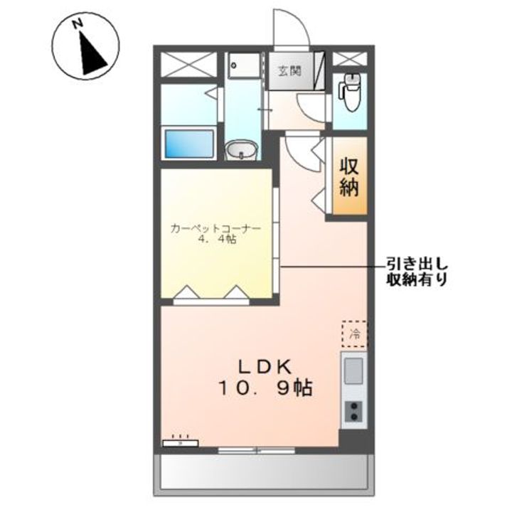 ルーエンビレッジCの間取り