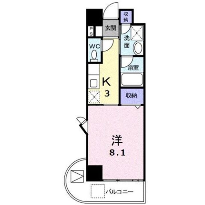 シューテル宝町の間取り