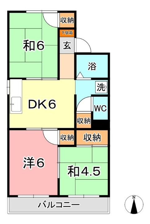 岡山県倉敷市玉島勇崎(アパート)の賃貸物件の間取り