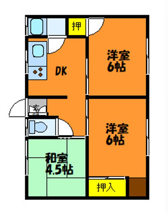 岡山県倉敷市加須山(一戸建)の賃貸物件5の間取り