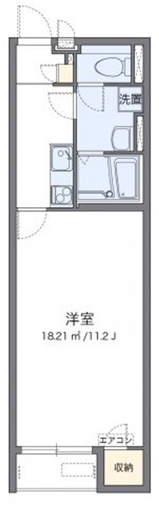 クレイノ福江109の間取り