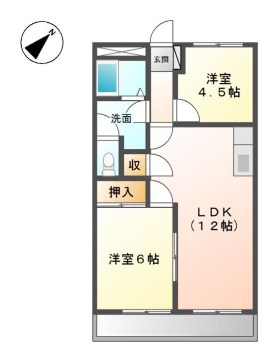 グレースタウンⅠの間取り
