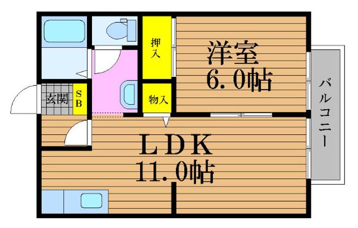 マロニエ101の間取り