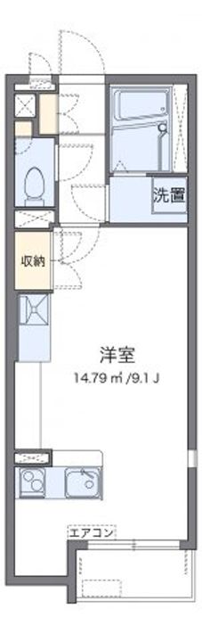 ミランダリゼやまのきた101の間取り