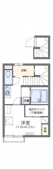 レオパレスクリスマスローズ209の間取り