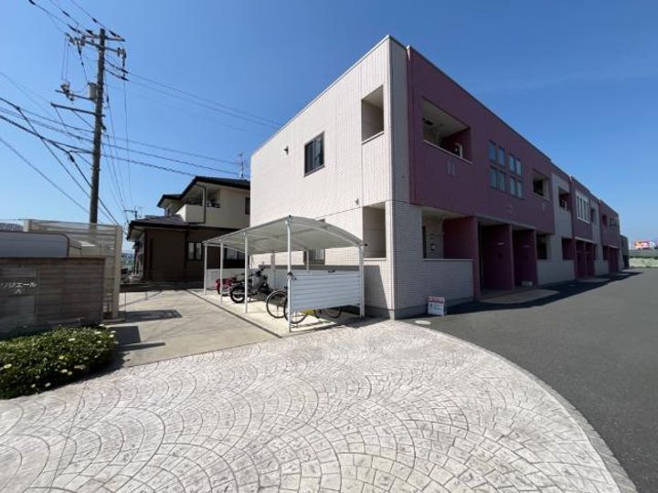 岡山県倉敷市中島(アパート)の賃貸物件の外観