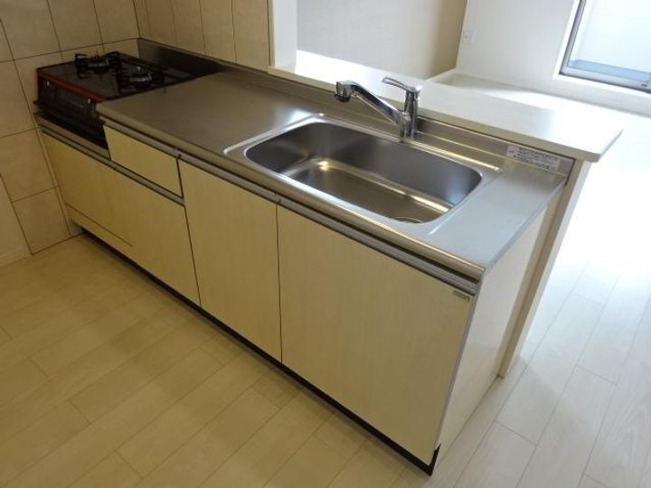 岡山県倉敷市中島(アパート)の賃貸物件のキッチン