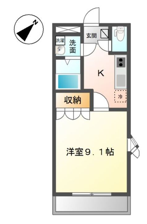 メゾン羽島の間取り