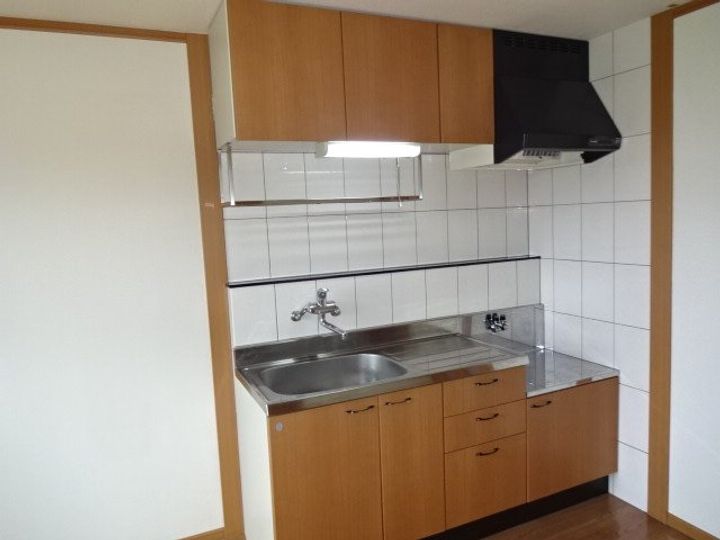 岡山県倉敷市連島1丁目(アパート)の賃貸物件のキッチン