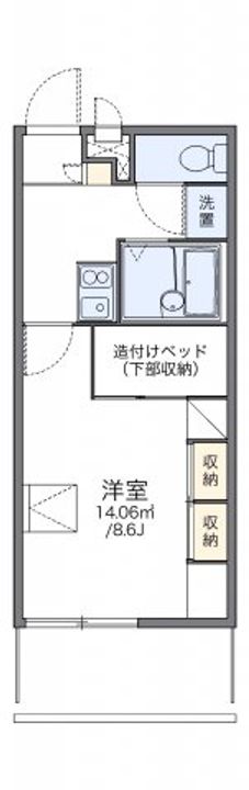 岡山県倉敷市笹沖(マンション)の賃貸物件104の間取り