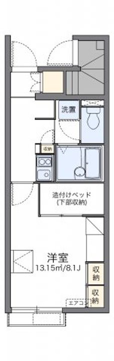 レオパレスShu&Kei N104の間取り