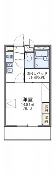 レオパレスシャルム瀬戸の間取り