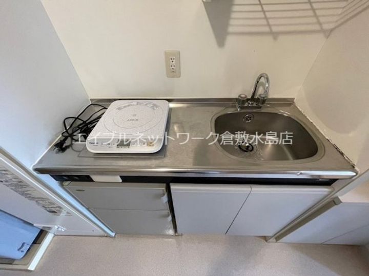 岡山県倉敷市玉島(マンション)の賃貸物件のキッチン