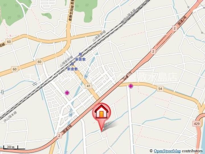 岡山県倉敷市玉島(マンション)の賃貸物件の地図