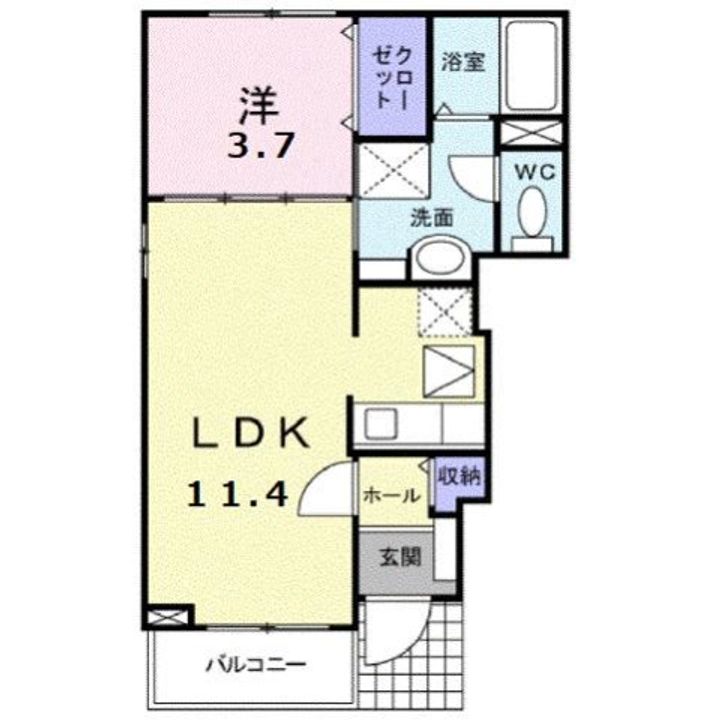 シック・シャンブルの間取り