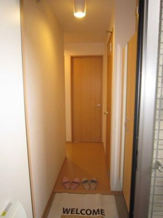 岡山県倉敷市中島(アパート)の賃貸物件の玄関