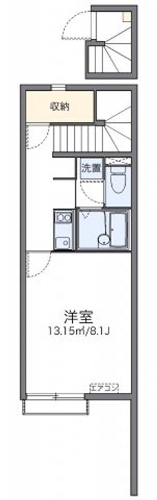 岡山県倉敷市児島田の口1丁目(アパート)の賃貸物件205の間取り