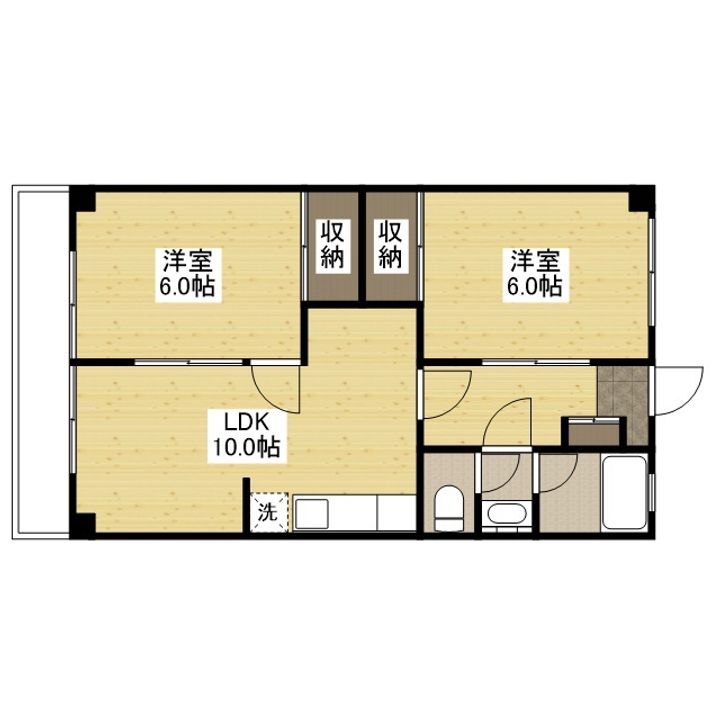 ソシエ府中305の間取り