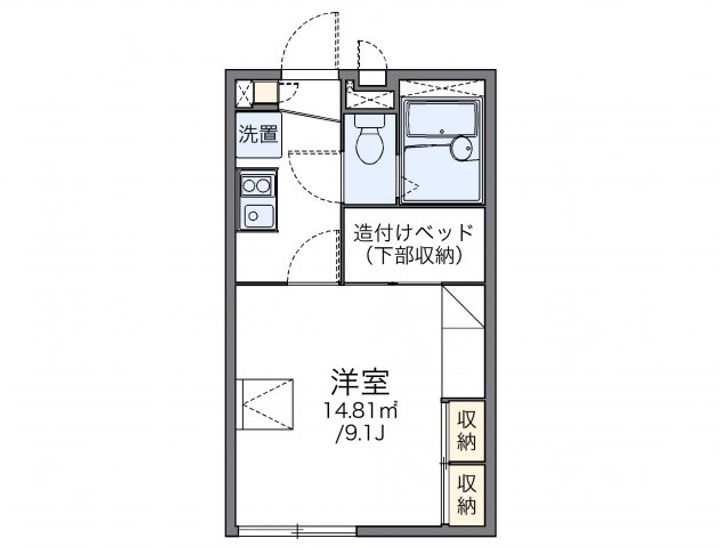 レオパレスハピネスⅡの間取り