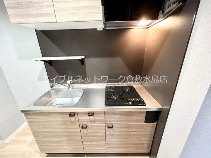 岡山県倉敷市水江(アパート)の賃貸物件205のキッチン