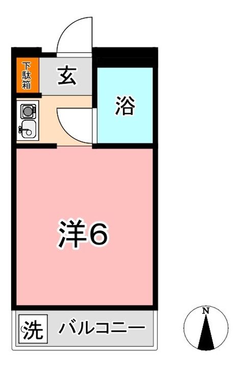 サンピア倉敷305の間取り