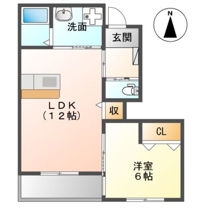 フルールの間取り