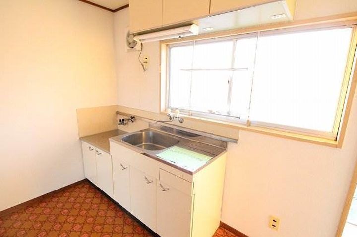 岡山県倉敷市西阿知町新田(アパート)の賃貸物件103のキッチン