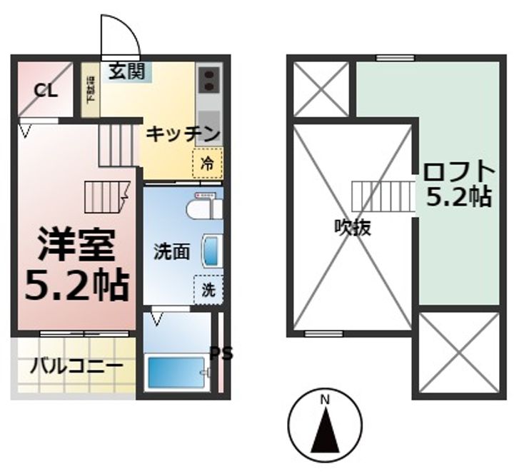 グランフルール205の間取り