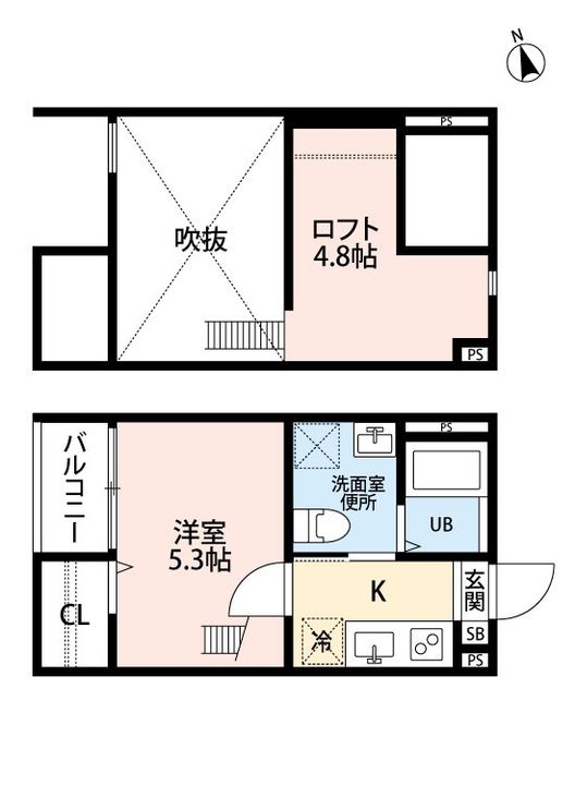 カーサフォルテ辻町101の間取り