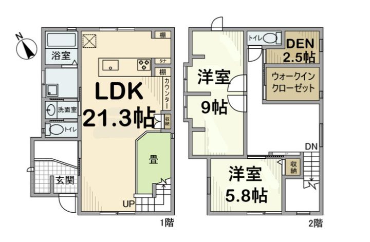 愛知県名古屋市天白区平針南2丁目(一戸建)の賃貸物件0の間取り