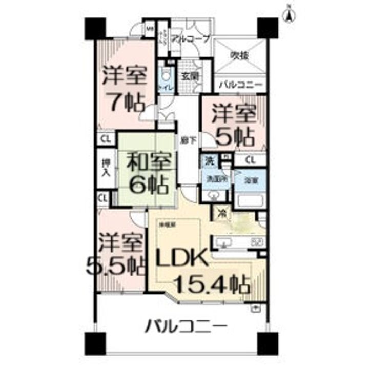 アザレアガーデン中村の間取り