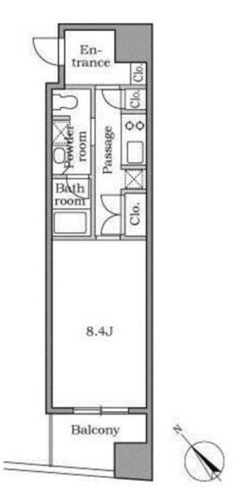 東京都渋谷区恵比寿西1丁目(マンション)の賃貸物件の間取り