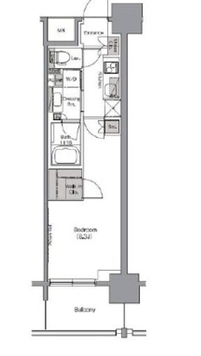 ザ・パークハビオ堂島の間取り