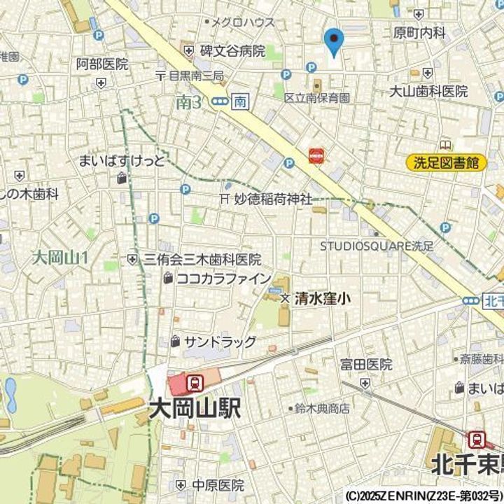 ガーデン目黒南の地図