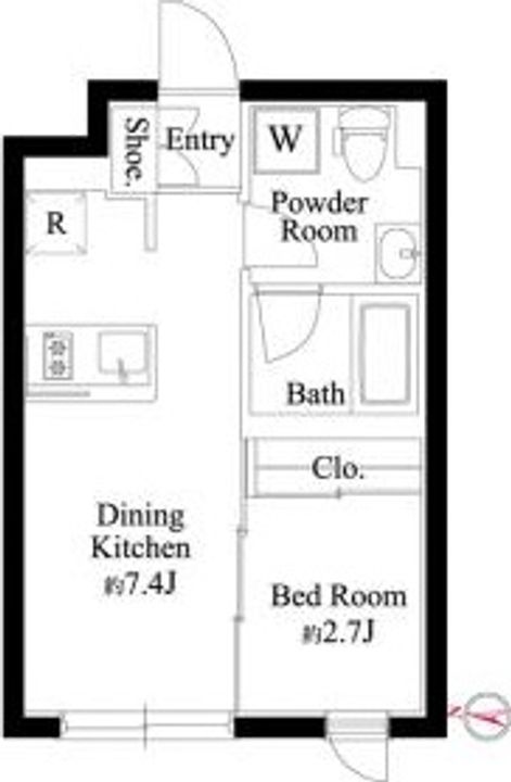 ラ・ペルラ池尻大橋Ⅱの間取り