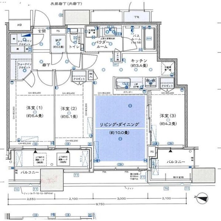シティタワー梅田東の間取り