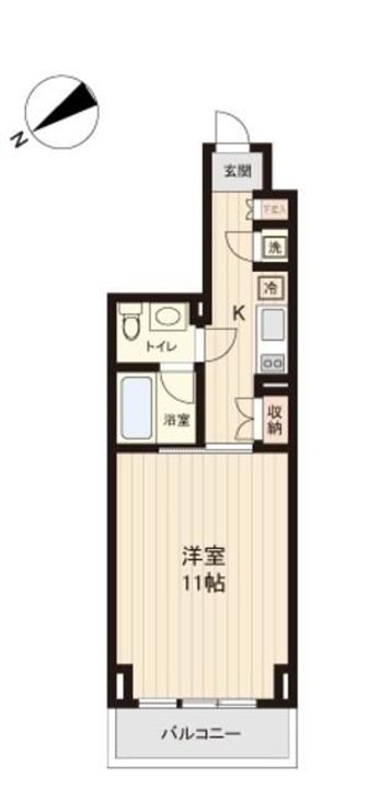 プラティーク清澄白河の間取り