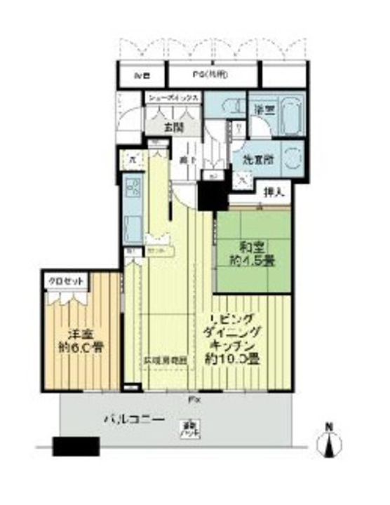 ローレルタワーサンクタス梅田の間取り