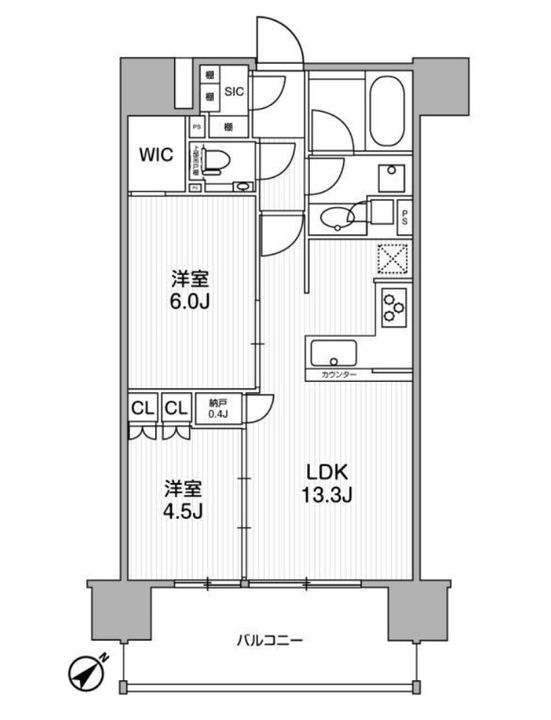 ディームス渋谷本町の間取り
