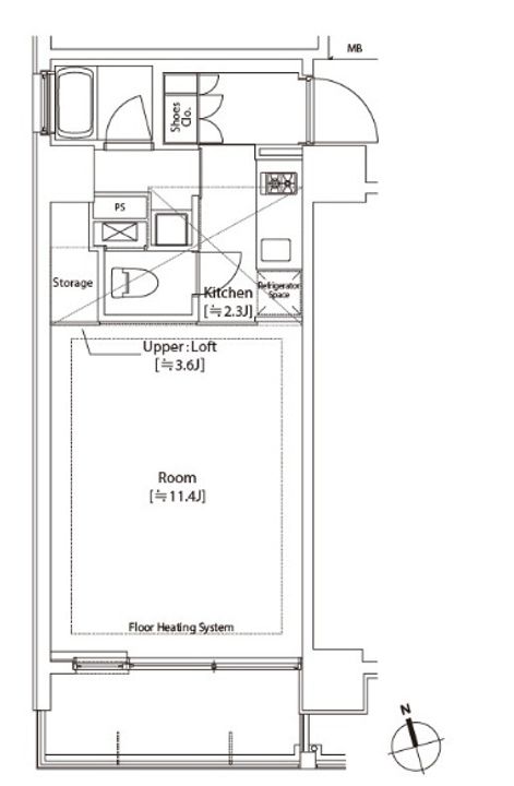 カスタリア中延の間取り