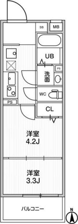 アルティザ葛西の間取り