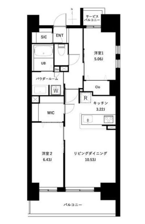 アーバンパーク谷在家の間取り