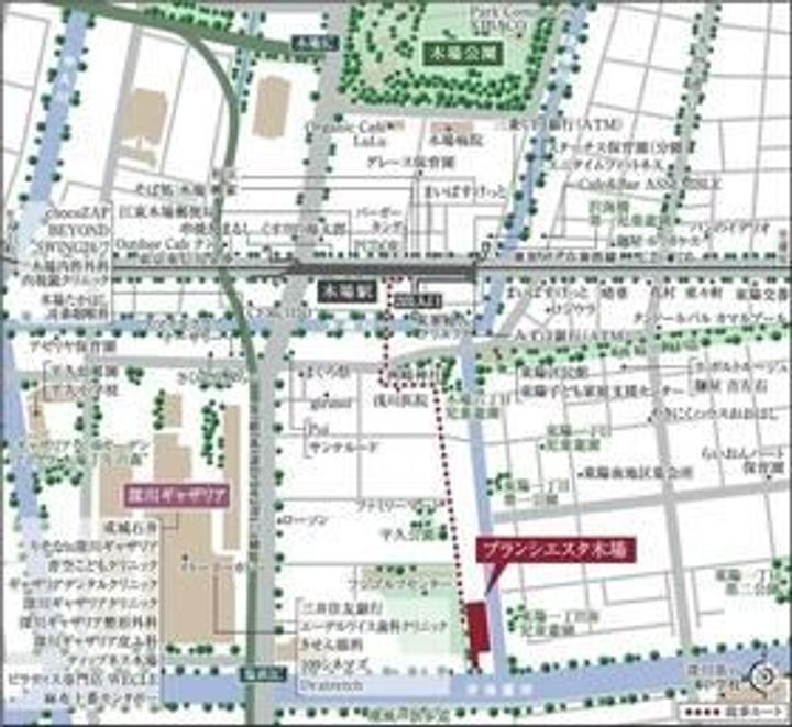 ブランシエスタ木場の地図