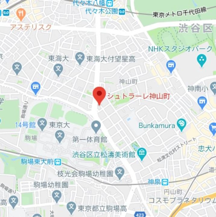 シュトラーレ神山町の地図