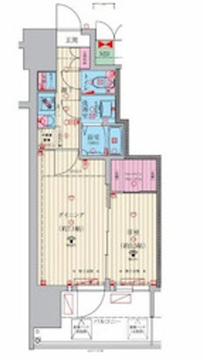 ファーストフィオーレ九条Ⅱの間取り