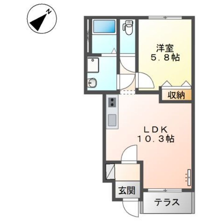 スターテラス白鳥の間取り