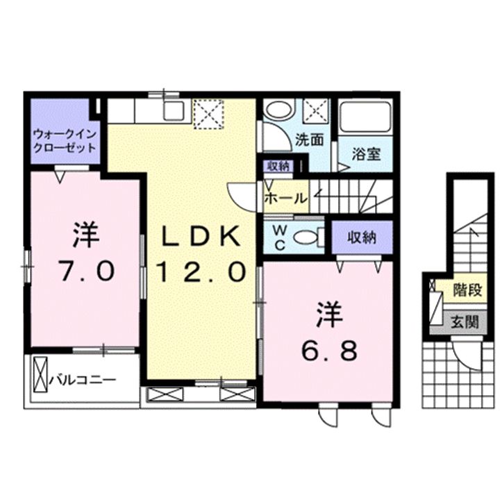 コータ・コート Gの間取り