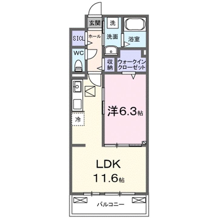 リ:ルーム 東近江の間取り