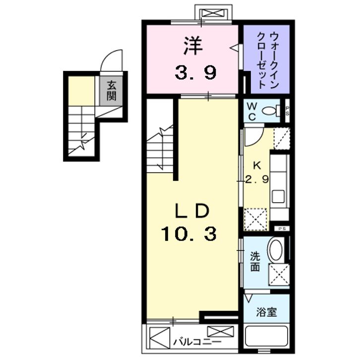 コンプリーション アンソレイエの間取り